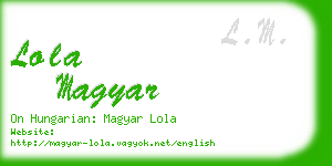 lola magyar business card